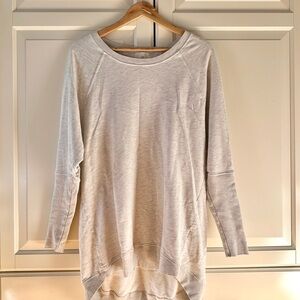 T.La Light Gray Heathered Raglan Sweater from Anthropologie